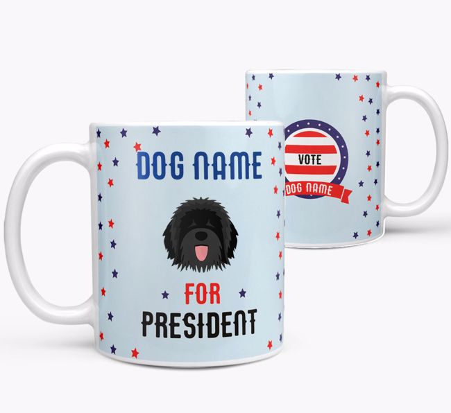 Personalized Vote {dogsName} for President Mug